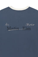 TONAL RIB BACK LOGO TOP FOR MEN IN SMOKE BLUE image 16