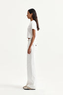 LABEL POINT LETTERING CROP TOP IN WHITE image 16