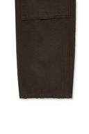 DISTRESSED DOUBLE KNEE WORK PANTS FOR MEN IN BROWN image 16
