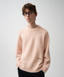 BOUCLE SWEATER IN PINK image 1