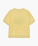 W CLASSIC LOGO HALF KNIT IN LIGHT YELLOW