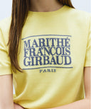 W CLASSIC LOGO HALF KNIT IN LIGHT YELLOW