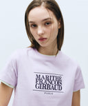 W CLASSIC LOGO TEE IN LIGHT PURPLE