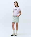 W CLASSIC LOGO TEE IN LIGHT PURPLE