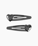 REGULAR LOGO HEART HAIR PIN 2PACK IN BLACK image 5