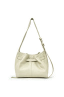 BELTED VOLUNN SMALL BUCKET BAG IN IVORY image 9