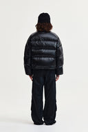 SMALL LOGO VOLUME DOWN JUMPER FOR WOMEN IN BLACK image 7
