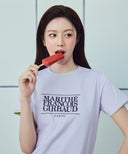 W CLASSIC LOGO TEE IN LIGHT PURPLE image 1