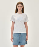 W CLASSIC LOGO TEE IN WHITE image 18