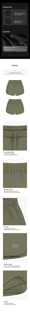 MARITHE SPORT W DOUBLE-LAYER SHORTS IN OLIVE image 6