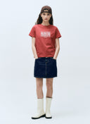 W CLASSIC LOGO TEE IN RED