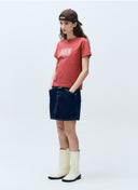 W CLASSIC LOGO TEE IN RED
