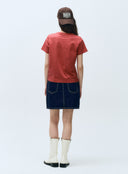 W CLASSIC LOGO TEE IN RED
