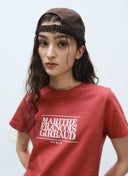 W CLASSIC LOGO TEE IN RED