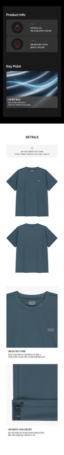 MARITHE SPORT CLASSIC LOGO WOVEN TEE IN VINTAGE BLUE image 6