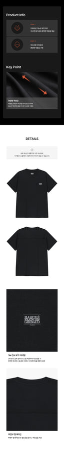 MARITHE SPORT CLASSIC LOGO TEE IN BLACK image 6