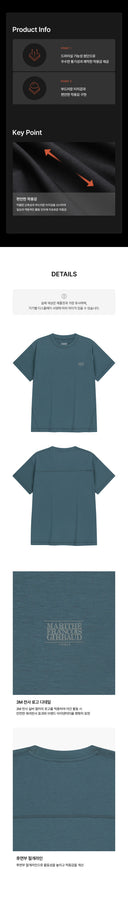 MARITHE SPORT CLASSIC LOGO TEE IN VINTAGE BLUE image 6