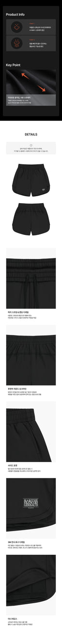 MARITHE SPORT W DOUBLE-LAYER SHORTS IN BLACK image 6