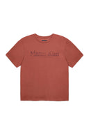 STAMP LOGO GRAPHIC OVERSIZE TOP FOR MEN IN BRICK image 10