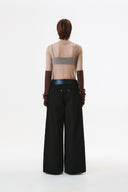 HAND WARMER LAYERED PULLOVER IN BEIGE image 8