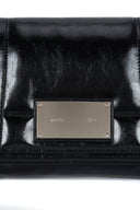 GLOSSY QUILTING MEDIUM CHAIN BAG IN BLACK image 8