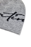 MATIN LOGO SCRIPT BEANIE IN GRAY image 3