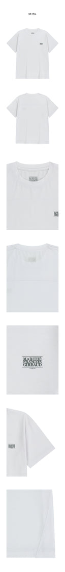 MARITHE SPORT CLASSIC LOGO TEE IN WHITE image 7