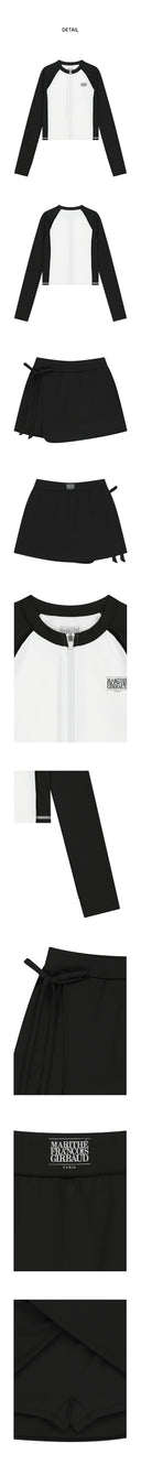 MARITHE SPORT W RASHGUARD SET-UP IN BLACK image 7