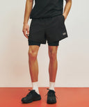 MARITHE SPORT M DOUBLE-LAYER SHORTS IN BLACK image 1