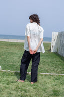 STRING NYLON CARGO PANTS IN BLACK image 10