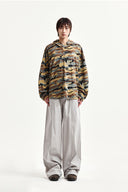 MULTI PANEL WIDE PANTS IN LIGHT GRAY image 10