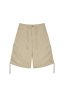 NYLON STRING HALF PANTS IN BEIGE image 1
