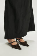 BELTED STILETTO MULE IN BROWN image 12