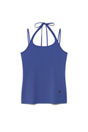STRING HALTER NECK TANK TOP IN BLUE image 1