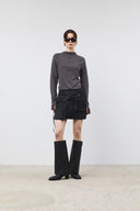 TWO WAY CARGO MINI SKIRT IN BLACK image 9