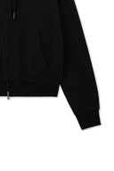 BACK LOGO ESSENTIAL HOODY ZIP UP IN BLACK image 10