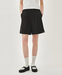 W EASY LINEN SHORTS IN CHARCOAL GREY image 11