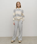 LOOSE FIT CREST SYMBOL SWEAT PANTS IN HEATHER GREY image 3