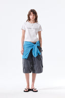 TONAL RIB LOGO CROP TOP IN WHITE image 9