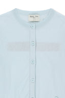 BACK LOGO SHEER CARDIGAN FOR WOMEN IN LIGHT BLUE image 14