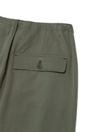 BUTTON POINT STRING WIDE PANTS IN KHAKI image 6