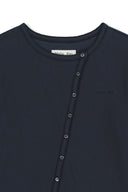 ASYMMETRIC BUTTON CLOSURE TOP IN NAVY image 3