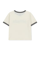 MATIN LOGO RINGER CROP TOP IN CREAM image 3