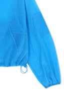 BACK LOGO HOODY WINDBREAKER FOR WOMEN IN BLUE image 15