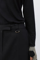 BACK DOUBLE WAIST MAXI SKIRT IN BEIGE image 11