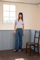 STITCH PRINTING DETAIL CROP TOP IN WHITE image 5