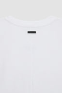 LOGO EMBROIDERY OVERSIZE TOP IN WHITE image 5