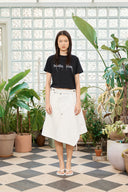 LOGO THREAD POINT CROP TOP IN BLACK image 17
