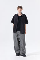 STRAP BELTED PANTS FOR MEN IN CHARCOAL GREY image 10