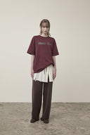 VINTAGE LOGO GRAPHIC TOP IN BURGUNDY image 8